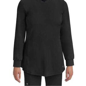 HH WORKS by Purple Label Women’s long sleeve with pockets scrub top Sz XL